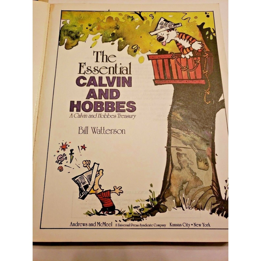 The Essential Calvin and Hobbes‎ Treasure Comics Book 1988 Bill Watterson C-3